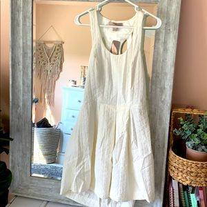 open back white dress